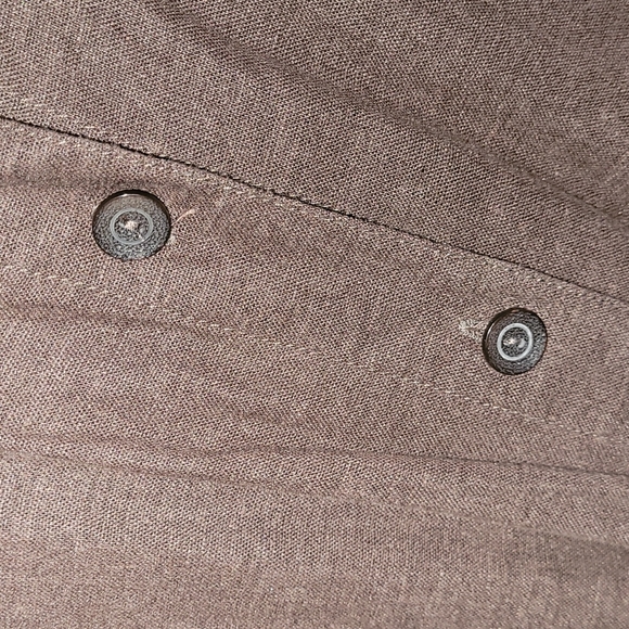 [EUC] ERIKA Vintage Boho Brown & Cream Embroidered 3/4 Sleeve Button-down Jacket - Picture 5 of 12